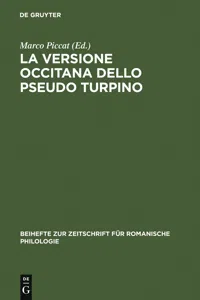 La versione occitana dello Pseudo Turpino_cover