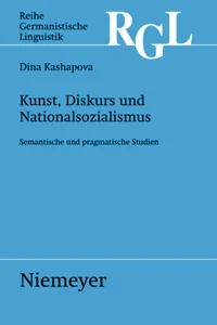 Kunst, Diskurs und Nationalsozialismus_cover