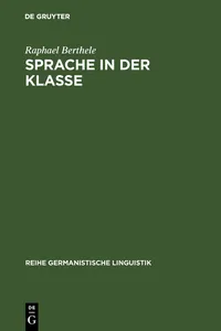 Sprache in der Klasse_cover