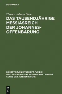 Das tausendjährige Messiasreich der Johannesoffenbarung_cover