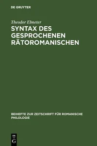 Syntax des gesprochenen Rätoromanischen_cover