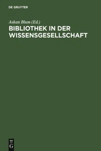 Bibliothek in der Wissensgesellschaft_cover