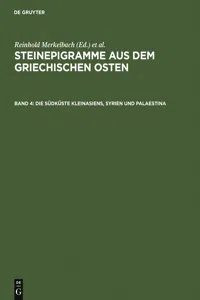 Die Südküste Kleinasiens, Syrien und Palaestina_cover