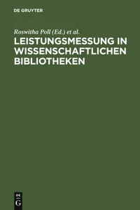 Leistungsmessung in wissenschaftlichen Bibliotheken_cover