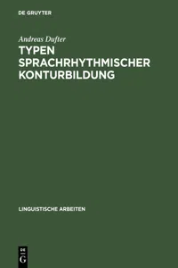 Typen sprachrhythmischer Konturbildung_cover