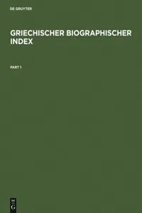 Griechischer Biographischer Index_cover