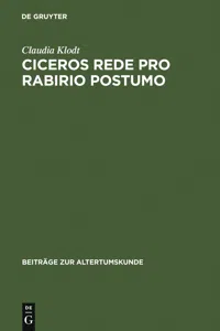 Ciceros Rede Pro Rabirio Postumo_cover