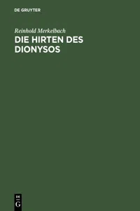 Die Hirten des Dionysos_cover