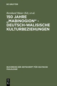 150 Jahre "Mabinogion" - deutsch-walisische Kulturbeziehungen_cover