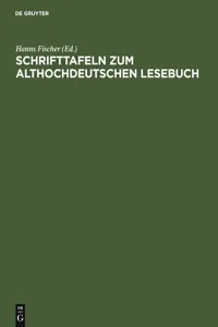 Schrifttafeln zum althochdeutschen Lesebuch_cover