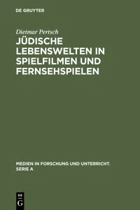 Jüdische Lebenswelten in Spielfilmen und Fernsehspielen_cover