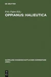 Oppianus: Halieutica_cover