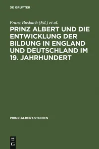 Prinz Albert und die Entwicklung der Bildung in England und Deutschland im 19. Jahrhundert_cover