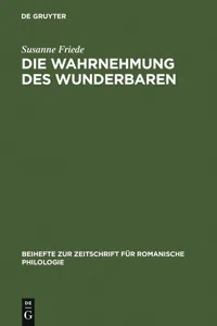 Die Wahrnehmung des Wunderbaren_cover