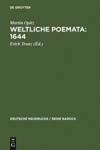 Weltliche Poemata : 1644_cover