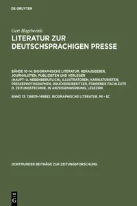 136876–149882. Biographische Literatur. Mi - Sc_cover