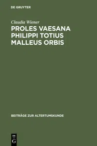 Proles vaesana Philippi totius malleus orbis_cover