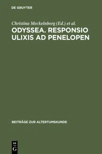 Odyssea. Responsio Ulixis ad Penelopen_cover