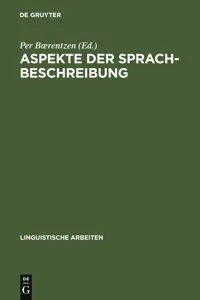 Aspekte der Sprachbeschreibung_cover