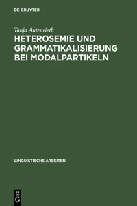 Heterosemie und Grammatikalisierung bei Modalpartikeln_cover