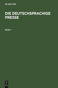 Die deutschsprachige Presse_cover