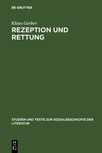 Rezeption und Rettung_cover