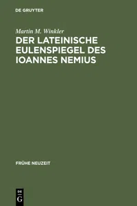 Der lateinische Eulenspiegel des Ioannes Nemius_cover