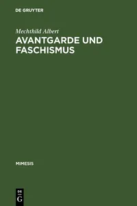 Avantgarde und Faschismus_cover