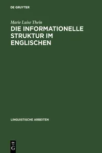 Die informationelle Struktur im Englischen_cover