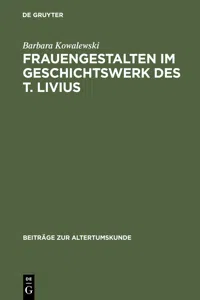 Frauengestalten im Geschichtswerk des T. Livius_cover