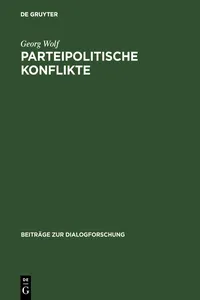 Parteipolitische Konflikte_cover