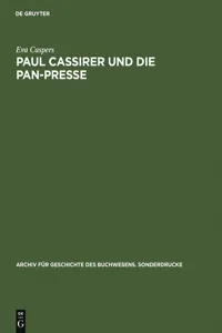 Paul Cassirer und die Pan-Presse_cover