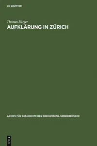 Aufklärung in Zürich_cover