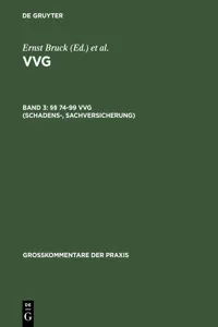 §§ 74-99 VVG_cover