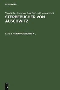 Namensverzeichnis A-Z. Annex_cover