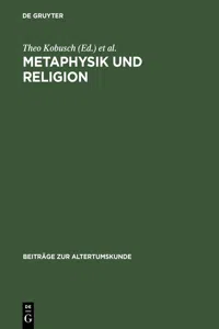 Metaphysik und Religion_cover