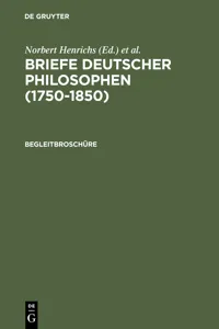 Briefe Deutscher Philosophen. Begleitbroschüre_cover