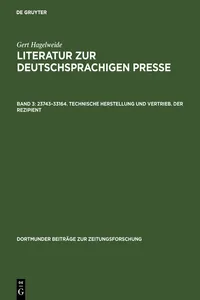 23743–33164. Technische Herstellung und Vertrieb. Der Rezipient_cover