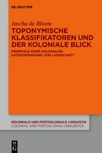 Toponymische Klassifikatoren und der koloniale Blick_cover