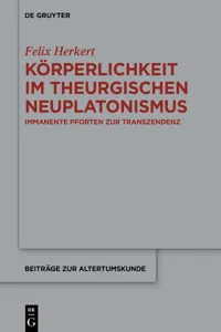 Körperlichkeit im theurgischen Neuplatonismus_cover