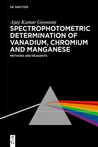 Spectrophotometric Determination of Vanadium, Chromium and Manganese_cover