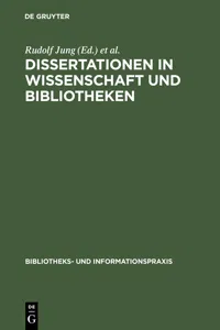 Dissertationen in Wissenschaft und Bibliotheken_cover