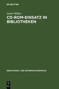 CD-ROM-Einsatz in Bibliotheken_cover