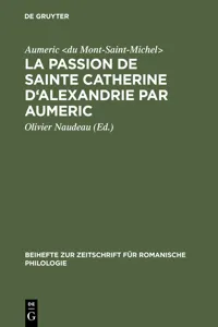 La Passion de Sainte Catherine d'Alexandrie par Aumeric_cover