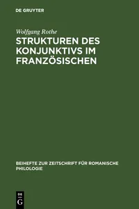 Strukturen des Konjunktivs im Französischen_cover