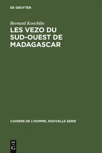 Les Vezo du sud-ouest de Madagascar_cover