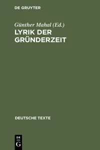 Lyrik der Gründerzeit_cover