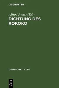 Dichtung des Rokoko_cover