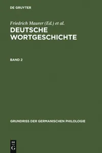 Deutsche Wortgeschichte. Band 2_cover