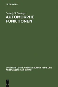 Automorphe Funktionen_cover